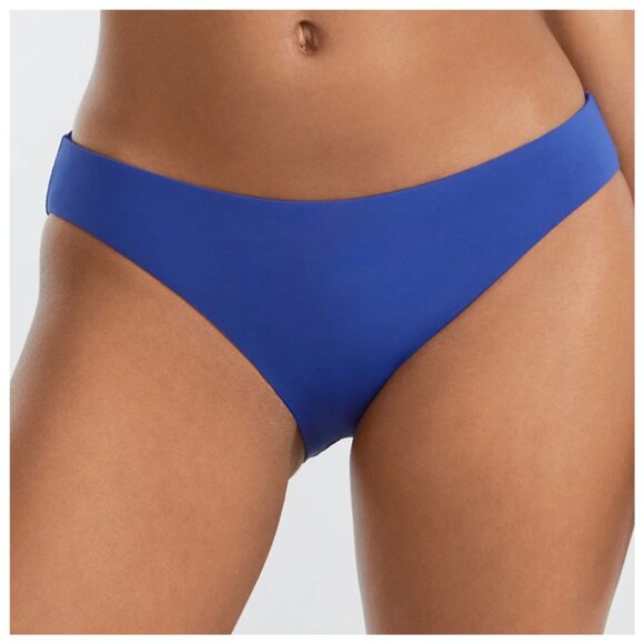 NWT Becca Adela Pant Women's Large Blue Ribbed Bikini Bottom, size Large - Picture 1 of 8